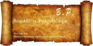 Bogdán Patrícia névjegykártya